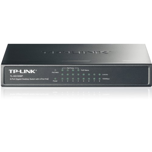 TP- LINK TL- SG1008P 8 Port Gigabit Poe Desktop Switch